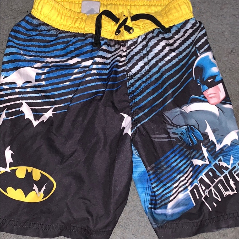 Batman swim trunks size 6 kids